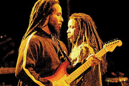 Ziggy and Stephen Marley - Photo by Lee Abel 
